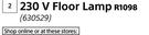 Radiant  230V Floor Lamp
