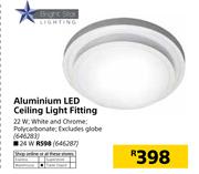 Bright Star Aluminium LED Ceiling Light Fitting-22W