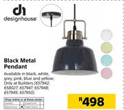Designhouse Black Metal Pendant