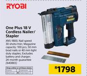 Ryobi One Plus 18V Cordless Nailer/Stapler XNS1800