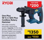 Ryobi One Plus 18V 2 J SDS Plus Cordless Rotary Hammer XRH2020