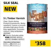 Silk Seal Timber Varnish Clear-5Ltr