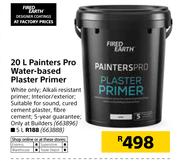 Fired Earth Painters Pro Water Based Plaster Primer-5Ltr