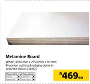 Melamine Board White-1830mm x 2750mm x 16mm Each
