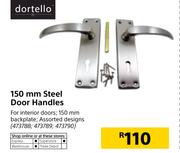 Dortello 150mm Steel Door Handles