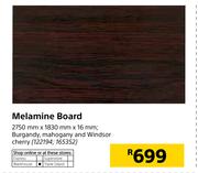 Melamine Board-2750mm x 1830mm x 16mm