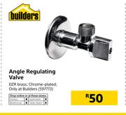 Builders Angle Regulating Valve
