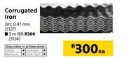Corrugated Iron 3m IBR