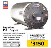 Superline 150l Geyser 