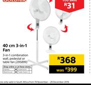 Goldair 40cm 3-In-1 Fan