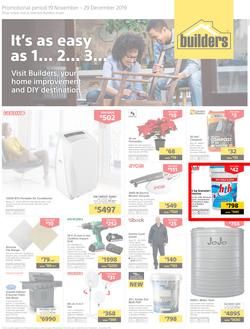 Builders KZN & EL : It's As Easy As 1... 2... 3... (19 Nov - 29 Dec 2019), page 1