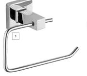 Builders Style Toilet Paper Holder Chrome-Each