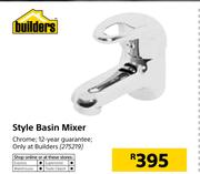 Builders Style Basin Mixer