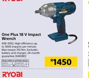 Ryobi One Plus 18V Impect Wrench XIW3100