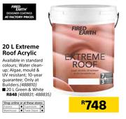 Fired Earth 20L Extreme Roof Acrylic