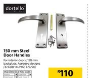 Dortello 150mm Steel Door Handles