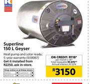 Superline 150l Geyser 