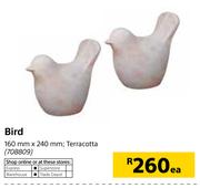 Bird 160mm X 240mm Terracotta-Each
