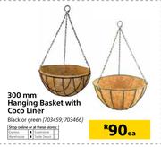 300mm Hanging Basket With Coco Liner-Each
