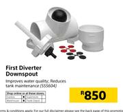 First Diverter Downspout