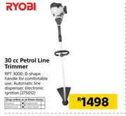 Ryobi 30cc Petrol Line Trimmer