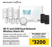 Security Mate Wi-Fi And GSM Dual Network Wireless Alarm Kit