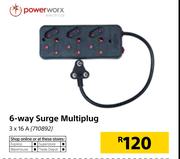 PowerWorx 6 Way Surge Multiplug 3 x 16A