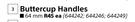 Home & Kitchen 64mm Buttercup Handles Matt Black Handle Range-Each