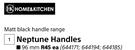Home & Kitchen 96mm Neptune Handles Matt Black Handle Range-Each