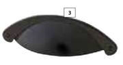 Home & Kitchen 64mm Buttercup Handles Matt Black Handle Range-Each