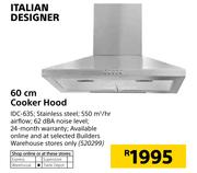 Italian Designer 60cm Cooker Hood IDC 635