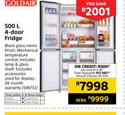 Goldair 500Ltr 4 Door Fridge