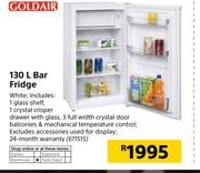 Goldair 130Ltr Bar Fridge