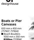 Designhouse Boats Or Pier Canvases 650mm X 450mm-Each