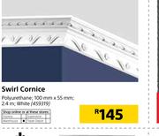 Swirl Cornice-100mm X 55mm