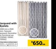 Jacquard With Eyelets 2300mm X 2500mm-Each
