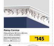 Pansy Cornice -80mm X 80mm