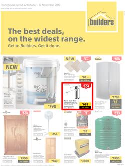 Builders Superstore Inland : The Best Deals On The Widest Range (22 Oct - 17 Nov 2019), page 1