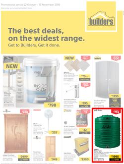 Builders Superstore Inland : The Best Deals On The Widest Range (22 Oct - 17 Nov 2019), page 1