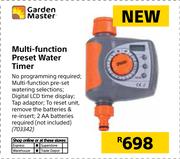 Garden Master Multi Function Preset Water Timer