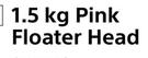 Pool Brite Pink Floater Head-1.5Kg