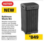 Keter Baltimore Waste Bin