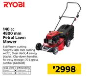Ryobi 140cc 4800mm Petrol Lawn Mower