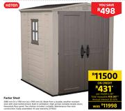 Keter Factor Shed-2080mm(h) x 1780mm(w) x 1955mm(d)