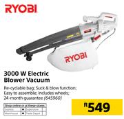 Ryobi 3000W Electric Blower Vacuum