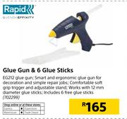 Rapid Glue Gun & 6 Glue Sticks