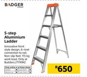 Badger 5 Step Aluminium Ladder