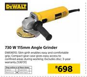 Dewalt 730W 115mm Angle Grinder DWE4010