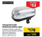 Lightworx Intergrated LED Bulkhead Utility Light
