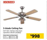 Goldair 5-Blade Ceiling Fan GCF-525
